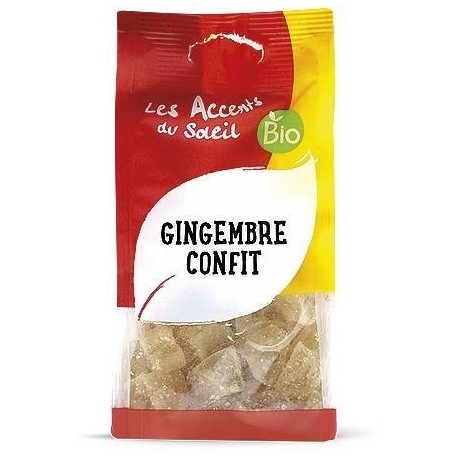 GINGEMBRE CONFIT EN CUBES CHINE 125G