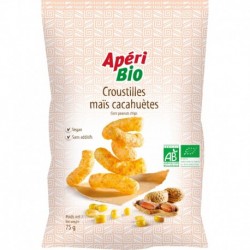 A.CROUSTILLES MAIS ET CACAHUETES BIO 75G