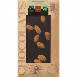 CHOCOLAT NOIR AMANDES 100G