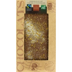 CHOCOLAT LAIT CARAMEL FLEUR DE SEL 100G