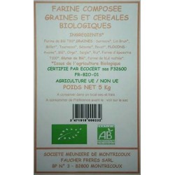 FARINE 6 CEREALES 6 GRAINES 5KG MOULIN