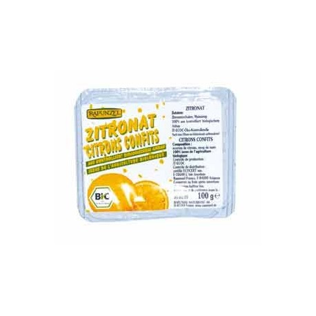 ECORCES CITRON CONFITES 100G BARQUETTE