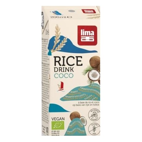 RICE DRINK COCO PAILLE LIMA 200ML