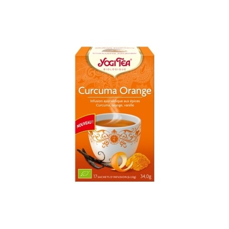 YOGI TEA CURCUMA ORANGE 17 SACHETS