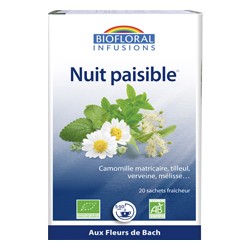 INFUSION NUIT PAISIBLE FLEURS BACH 20 SACHETS