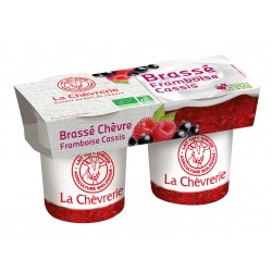 YAOURT BRASSE CHEVRE FRAMBOISE CASSIS 2X125G