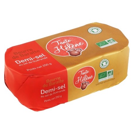 BEURRE DE BARATTE 1/2 SEL 250G