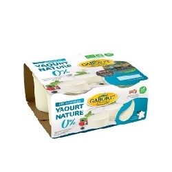 YAOURT NATURE MAIGRE 0% 4*125G GABORIT