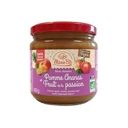 A.PUREE DE POMME FRANCE ANANAS PASSION 400G