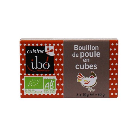 BOUILLON CUBE POULE 6X11G SS HUILE DE PALME SS GLUTEN SS LEVURE