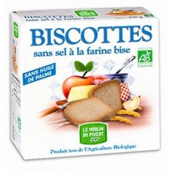 BISCOTTES BISES SANS SEL 270G SANS HUILE DE PALME