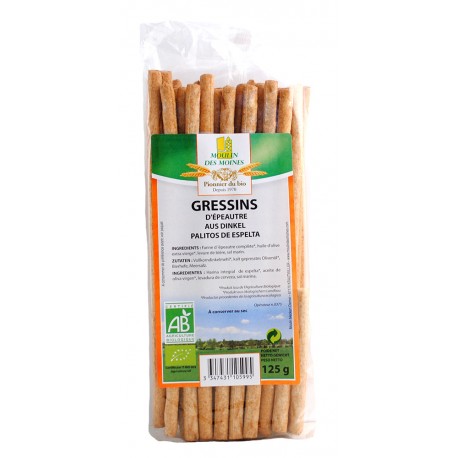 GRESSINS BIO D  EPEAUTRE 100% 125 G