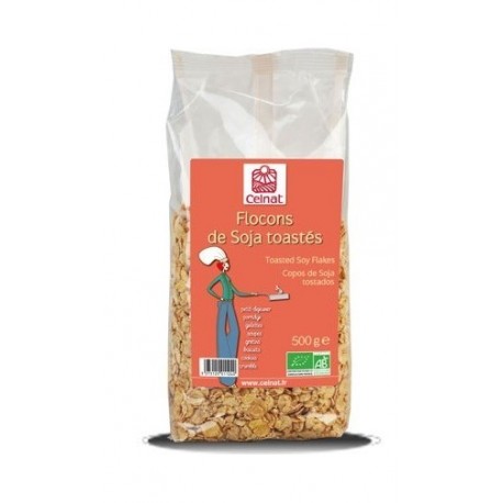 FLOCONS SOJA TOASTES 500G CELNAT