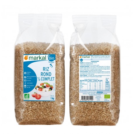 RIZ ROND 1/2 COMPLET 1KG ITALIE