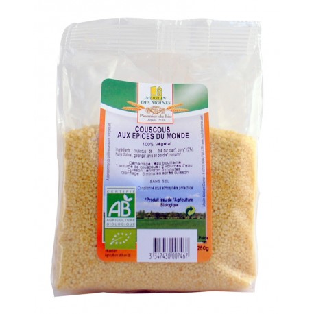 COUSCOUS AUX EPICES DU MONDE BIO 250G