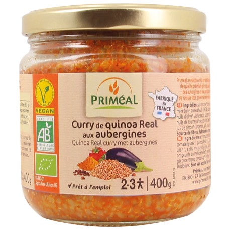 CURRY QUINOA AUBERGINE 400G