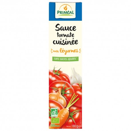 SAUCE TOMATES CUISINEE AUX LEGUMES 180G