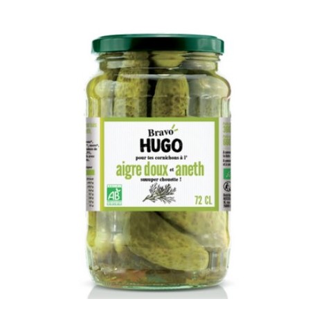 CORNICHONS AIGRE DOUX ANETH 72CL