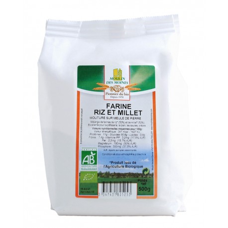 FARINE RIZ MILLET 500G MM