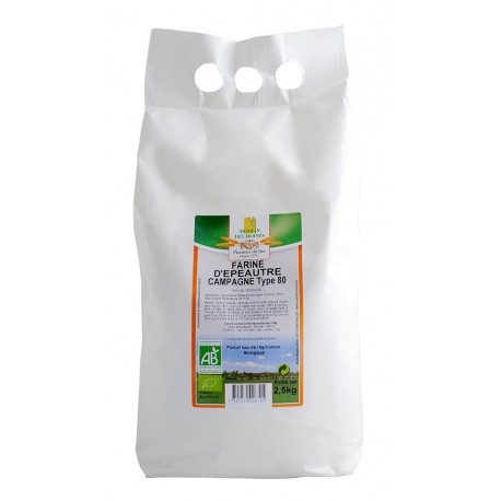 FARINE EPEAUTRE T80 2,5KG MOULIN DES MOINES