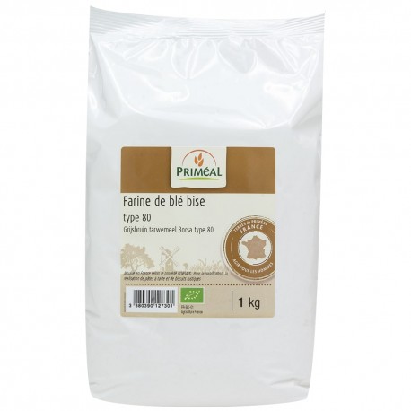 FARINE BLE T80 1KG PRIMEAL