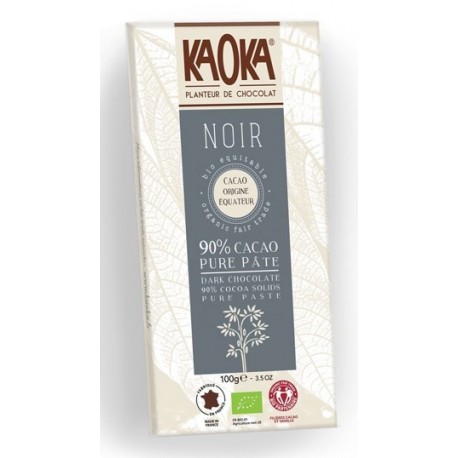 CHOCOLAT NOIR 90% EQUATEUR 100G