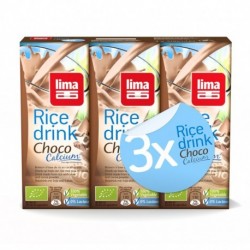 BOISSON RIZ CHOCO 3X200ML PAILLE LIMA