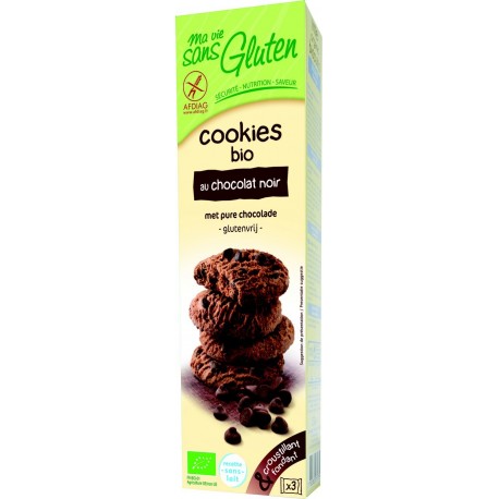 COOKIES CHOCOLAT BIO 150G CERTIFIE SANS GLUTEN