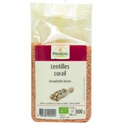 LENTILLE CORAIL 500G PRIMEAL