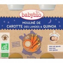 POT BEBE SOIR LEGUMES QUINOA 2X200G 8 MOIS BABYBIO