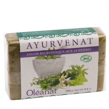 SAVONNETTE AYURVEDIQUE 100G AUX 18 HERBES