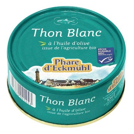 THON BLANC GERMON*  HUILE OLIVE BIO CERTIFIE MSC 160G