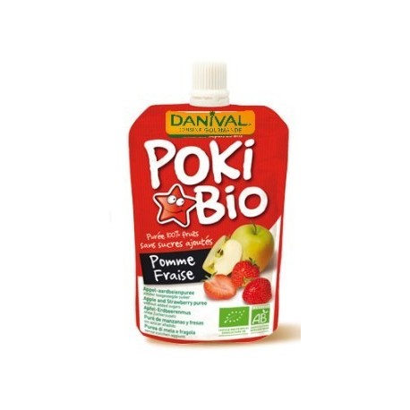 POKI BIO POMME ET FRAISE 90G