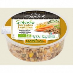 SALADE DE CEREALES  LENTILLES ET LEGUMES 180G