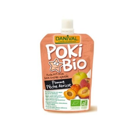 POKI BIO POMME PECHE ABRICOT 90G