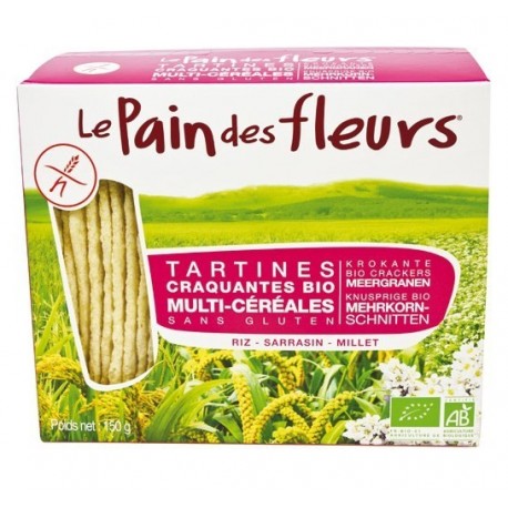 TARTINE MULTI-CEREALES 150G PAIN DES FLEURS SS GLUTEN