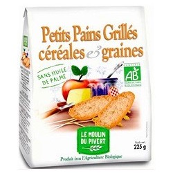 PETIT PAIN GRILLE GRAINES CEREALES 225G