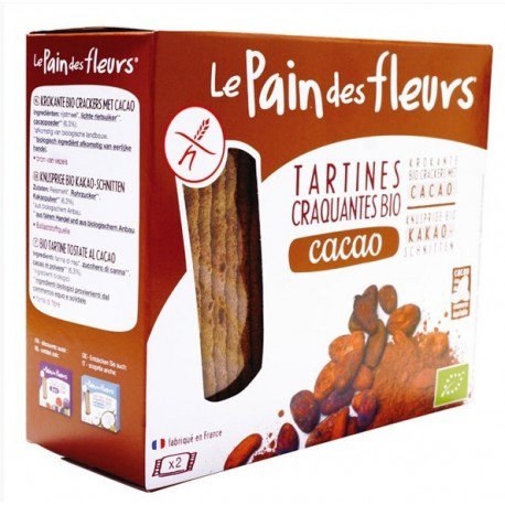 TARTINE CACAO 160G PAIN DES FLEURS SS GLUTEN