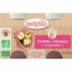 POT BEBE POMME PRUNEAU 2X130G 4 MOIS BABYBIO