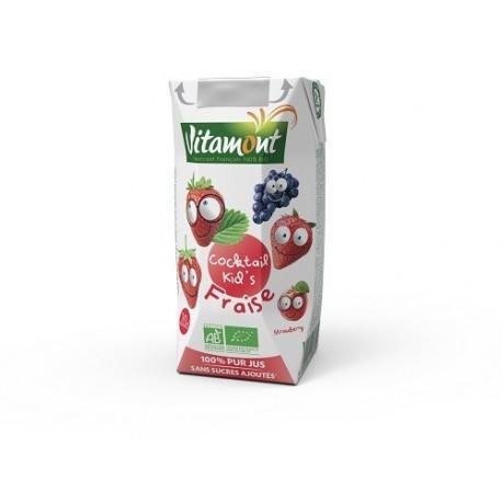 JUS COCKTAIL KIDS FRAISE 20CL BRIQ.