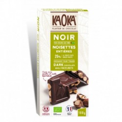 CHOCOLAT NOIR 66% NOISETTES 180G