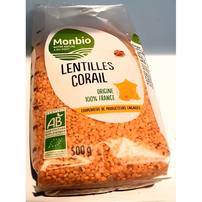 Lentilles corail 500g