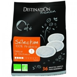 CAFE DOSETTES SOUPLES SELECTION 100% ARABICA 36 UNITES