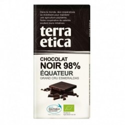 CHOCOLAT NOIR 98% EQUATEUR 100G