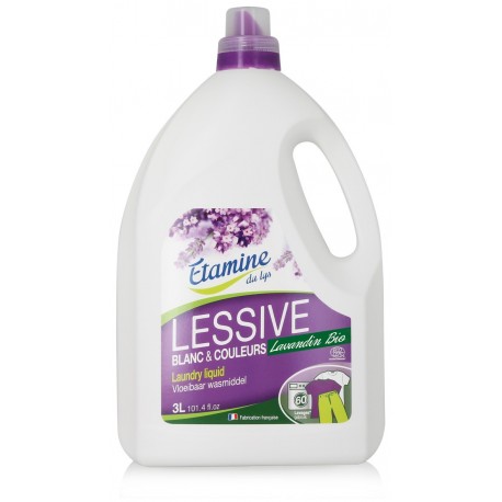 LESSIVE LIQUIDE 3L ETAMINE* BLANC ET COULEURS