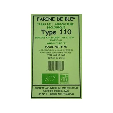 FARINE BLE T110 5KG MOULIN