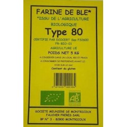 FARINE BLE T80 5KG MOULIN