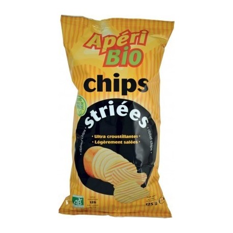 CHIPS STRIEES NATURE 125G APERI BIO