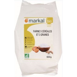 FARINE 5 CEREALES/3 GRAINES 500G