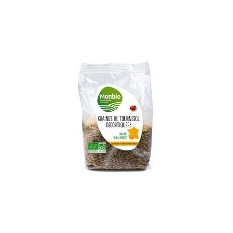 A.GRAINE DE TOURNESOL DECORTIQUEE MONBIO AB 250G